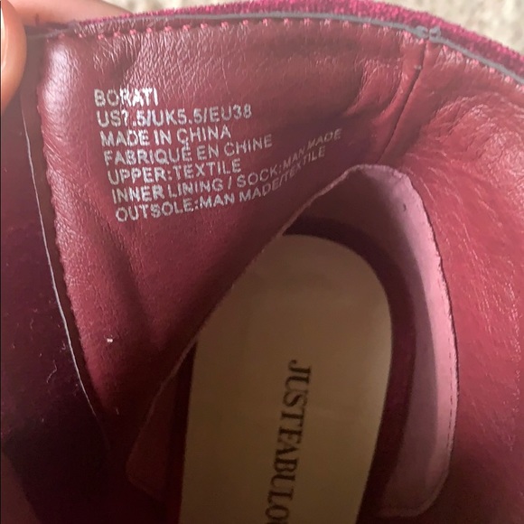 Fuchsia ruffled high heel boots - Picture 3 of 5